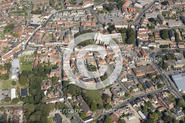 The High Street Heritage Action Zone and town centre, North Walsham, Norfolk, 2020. Creator: Damian Grady.