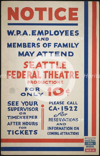 Notice, Seattle, [193-]. Creator: Unknown.