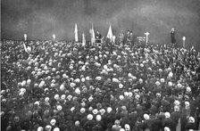 Latin America Against Germany; July 14, 1917, in Buenos-Aires: a crowd..., 1917 Creator: Unknown.