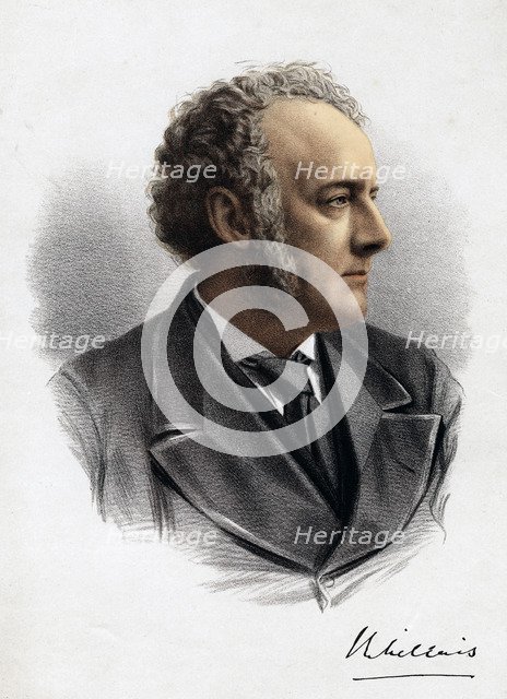 John Everett Millais, British Pre-Raphaelite painter, c1880. Artist: Anon