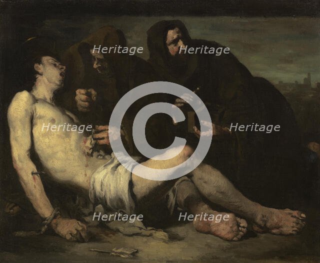 Saint Sebastian, Martyr, c1865. Creator: Theodule Ribot.