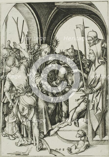 Christ Before Annas, c. 1480. Creator: Martin Schongauer.