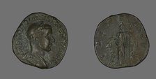 Sestertius (Coin) Portraying Emperor Gordianus, 238-244. Creator: Unknown.