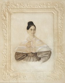 Portrait of Ekaterina Alexandrovna Sverbeeva, née Princess Shcherbatova, 1833. Artist: Anonymous  