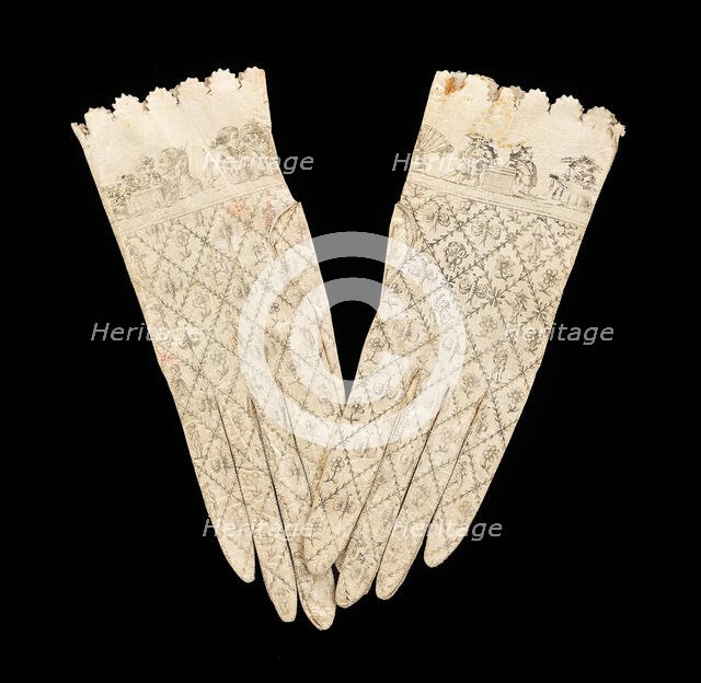 Gloves, Spanish, 1800-1810. Creator: Unknown.