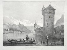 St. Goar and Rheinfels, 1824. Creator: Samuel Prout (British, 1783-1852).