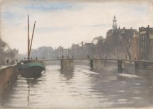Oude Schans in Amsterdam, 1870-1923. Creator: Willem Witsen.
