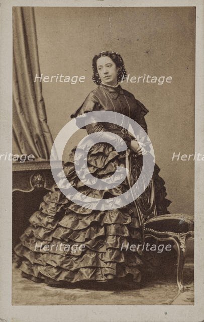 Portrait of the singer and composer Pauline Viardot (1821-1910). Creator: Disdéri, André Adolphe-Eugène (1819-1889).