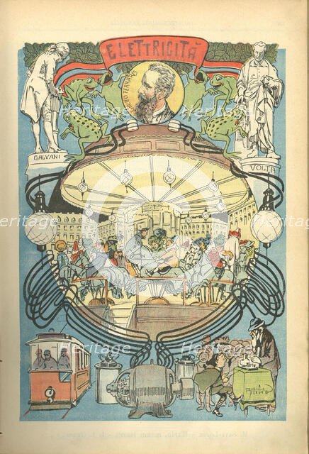 Electricity. From the magazine La Domenica dei Fanciulli, . Creator: Mussino; Attilio (1878-1954).
