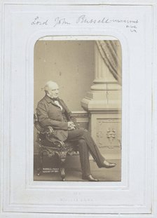 Lord John Russell, 1861. Creator: John Jabez Edwin Mayall.