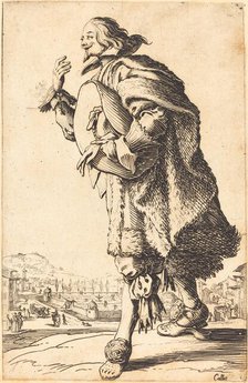 Noble Man with Felt Hat, Bowing, c. 1620/1623. Creator: Jacques Callot.