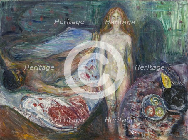 The Death of Marat. Artist: Munch, Edvard (1863-1944)