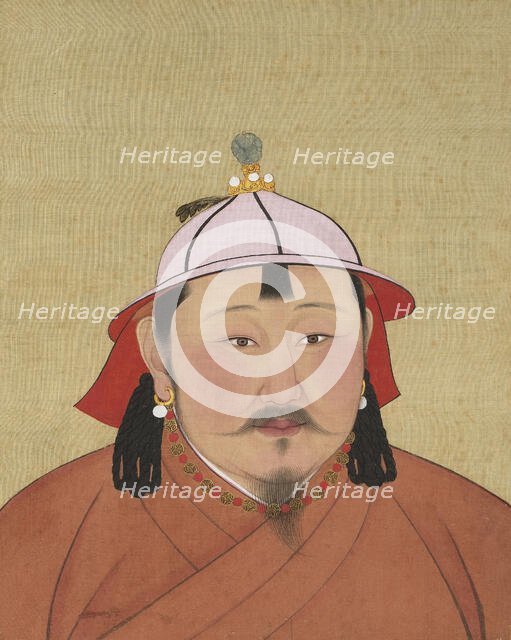 Portrait of Temür Khan (1265-1307), 14th century. Creator: Chinese Master.