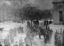 New Year's Reception At White House - Civilians In Line For Reception, 1910. Creator: Harris & Ewing.