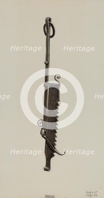 Trammel, c. 1938. Creator: Wellington Blewett.