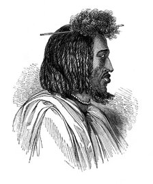 'Souakiny chief', 1848.Artist: Ebenezer Landells