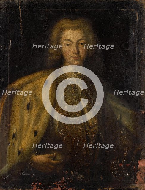Portrait of the Tsar Peter II of Russia (1715-1730), 18th century. Artist: Anonymous  