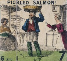 'Pickled Salmon!', Cries of London, c1840. Artist: TH Jones