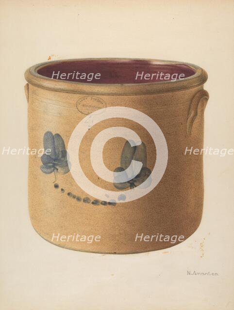 Crock, probably 1937/1938. Creator: Nicholas Amantea.