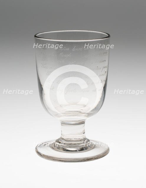 Goblet, England, c. 1820/30. Creator: Unknown.