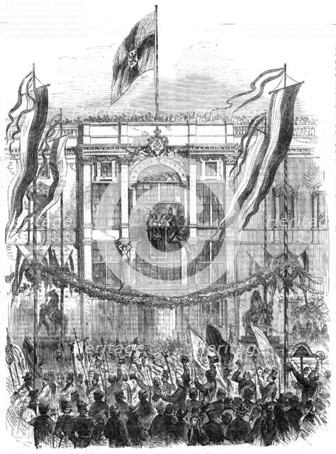 The Coronation of the King and Queen of Prussia: state entry into Berlin - the trades..., 1861. Creator: Unknown.
