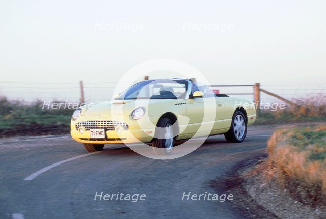 2002 Ford Thunderbird convertible. Artist: Unknown.