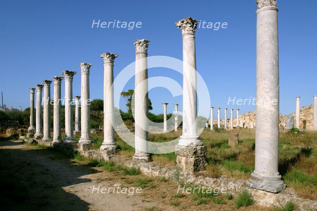 Roman columns, Salamis, North Cyprus.
