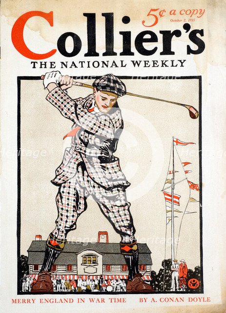 Cover of 'Collier's' magazine, October 2, 1915. Artist: Unknown