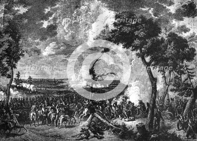 Battle of Hanau, Germany, 30th-31st October 1813 (1882-1884). Creator: Unknown.