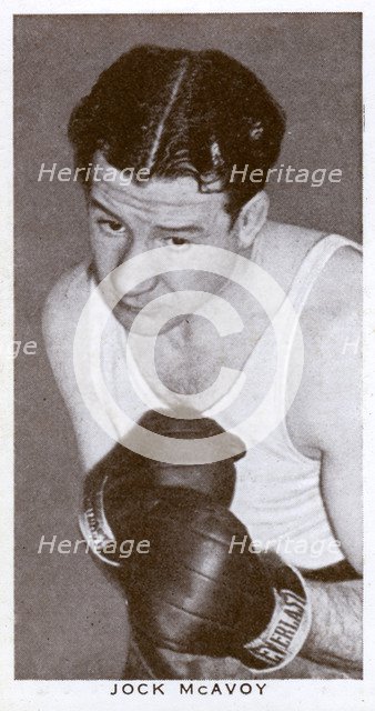 Jock McAvoy, British boxer, 1938. Artist: Unknown