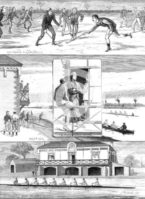 Prince Albert Victor at Cambridge University, 1883. Creator: Unknown.