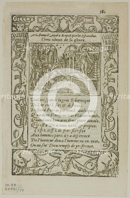 Illustration from Le Pegme by Lanteaume de Romieu Cousteau, plate 77 from Woodcuts...1937. Creator: Unknown.