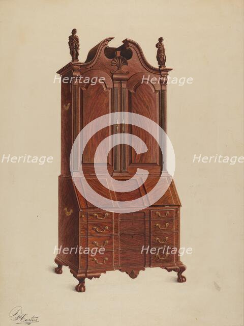 Cabinet-top Desk Secretary, 1937. Creator: Ferdinand Cartier.