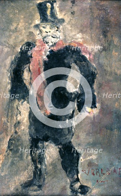 'Paul Marie Verlaine,' late 19th century. Artist: Unknown