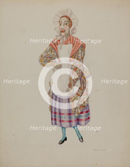 Marionette - "Biddy", c. 1939. Creator: Hilda Olson.