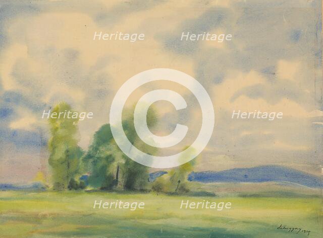 Countryside, 1929. Creator: Zolo Palugyay.