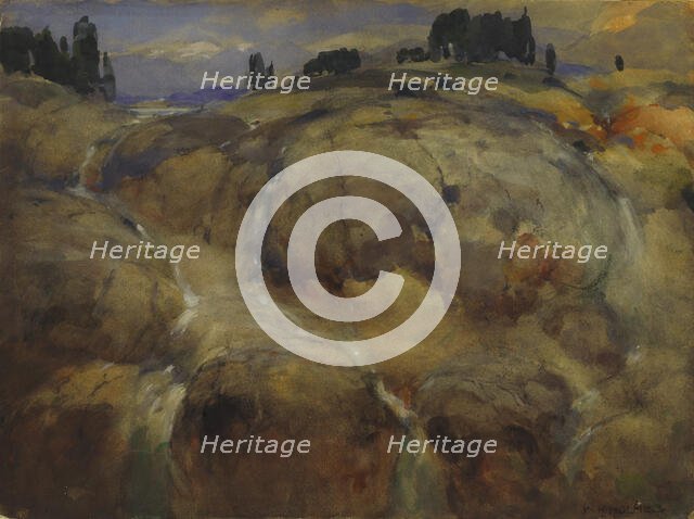 Deserted Bed of a Glacier, n.d. Creator: William Henry Holmes.