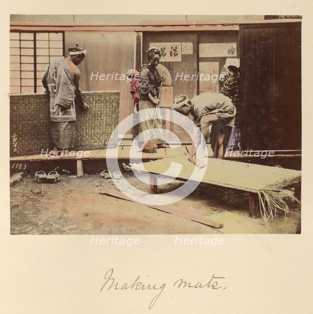 Making Mats, about 1873-1883. Creator: Shinichi Suzuki I.