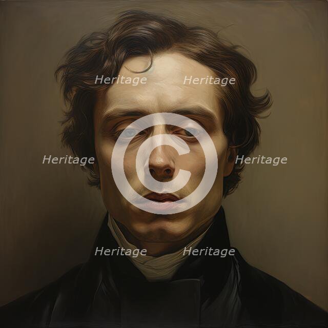 AI IMAGE - Portrait of John Keats, 19th century, (2023). Creator: Heritage Images.