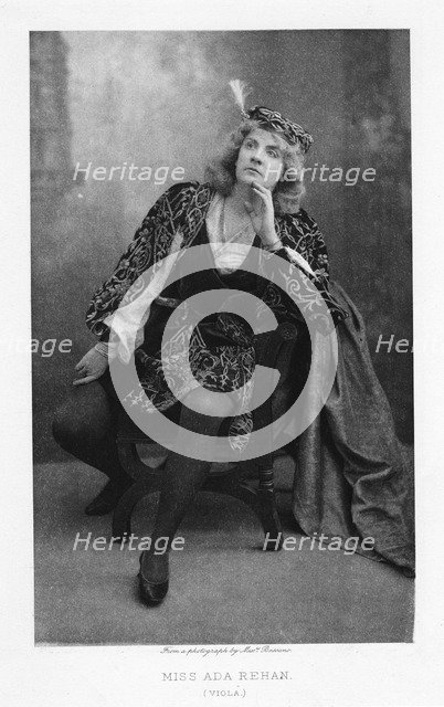 Ada Rehan, Irish-born American actress, c1890. Artist: W&D Downey