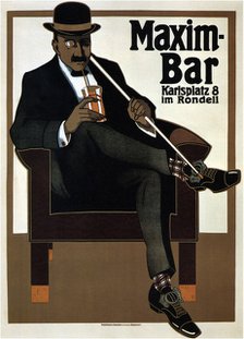 Maxim Bar, 1907. Artist: Erdt, Hans Rudi (1883-1925)