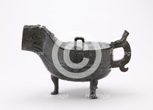 Ritual vessel (yi) with cover, Eastern Zhou dynasty, 6th century BCE. Creator: Unknown.