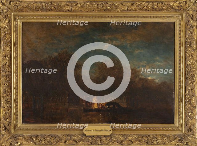 Venise, la sortie du Jardin français au crépuscule, between 1870 and 1890. Creator: Felix Francois Georges Philibert Ziem.