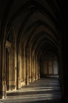 Cloister gallery, St. Martin's Cathedral, Utrecht, Netherlands, 2013.  Creator: LTL.