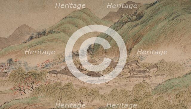 Landscape in the manner of the Wu School, 1841. Creator: Qian Du.