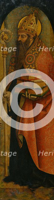Saint Augustine, 1480s. Artist: Crivelli, Carlo (c. 1435-c. 1495)