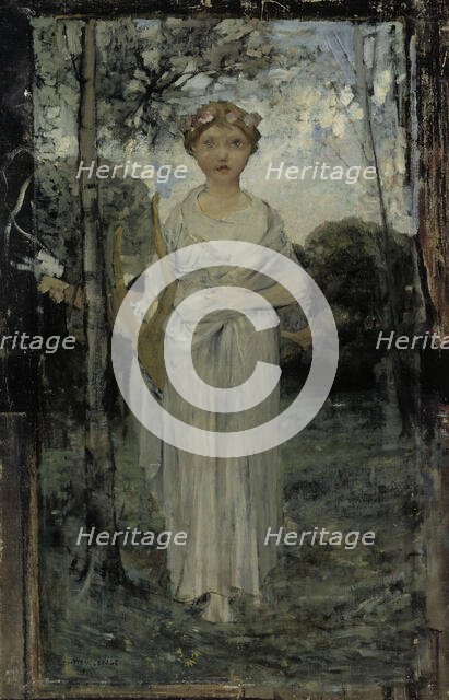 Muse, Study, 1870-1884. Creator: Jules Bastien-Lepage.