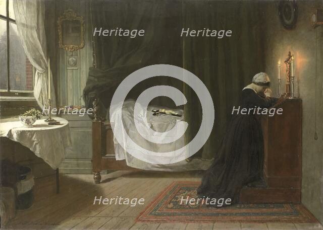 Prayer for the Deceased, 1864. Creator: Diederik Franciscus Jamin.