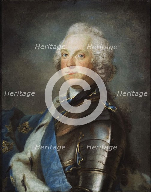 Portrait of Adolph Frederick', (1710-1771), King of Sweden, between 1751-1786. Creator: Lundberg, Gustaf (1695-1786).