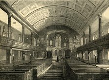 'Interior of Kensington Church, 1850', (c1876). Creator: Unknown.